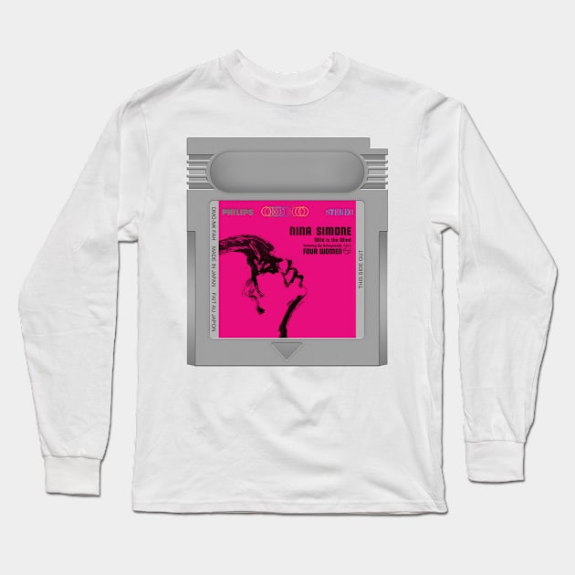 Wild Is the Wind Game Cartridge Long Sleeve T-Shirt by PopCarts